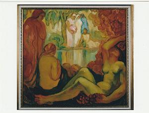 AUGUSTIN FERRANDO 1880-1957 Apres le bain
